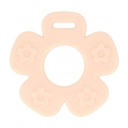 BIJTRING BLOEM OPEN 65MM roze