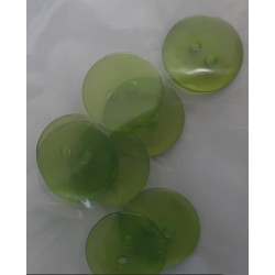 knoop doorzichtig groen 13mm