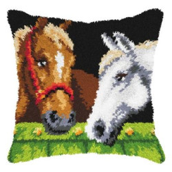 paarden 4160  Knooppakket kussen -  Orchidea