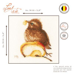 Telpakket kit Jong mereltje Art nr. PN-0188018 lanarte
