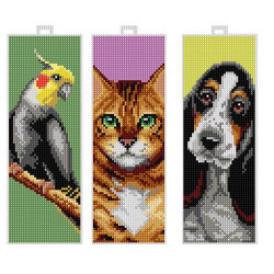Orchidea 7896 Borduur telpakket Dieren set van 3